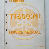 YAMAHA TT 600 N 59X 1984 manuale officina INGLESE 