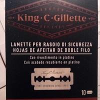 10 Lamette top per rasoio rivestite in platino