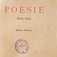 Aldo Palazzeschi "Poesie 1904-14"