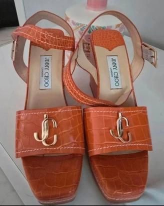 Sandali Jimmy Choo nuovi, mai indossati, con zeppa