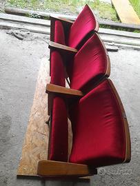 Poltrone sedie cinema vintage