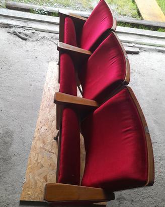 Poltrone sedie cinema vintage