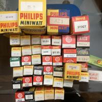 Lotto 44 valvole per radio antiche