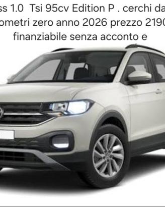 Volkswagen T-Cross 1.0 TSI Edition Plus km zero ce