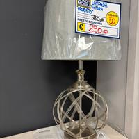 Lampada finitura argento