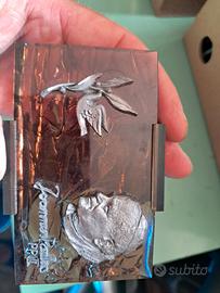 giovanni paolo peltro casellata mano rilievo papa