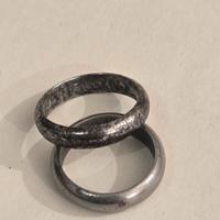 coppia di fedi oro alla patria,ventennio,mvsn,rsi