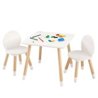 Mobili per Bambini 1 Tavolo+2 Sedie da 2 a 8 Anni