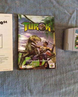 Turok 64 + international soccer nintendo 64