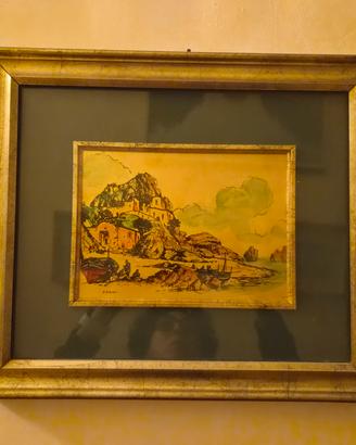 Quadro Scorcio marino Vintage