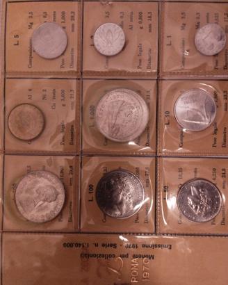Set monete Repubblica Italiana – Serie Lire 1970 –