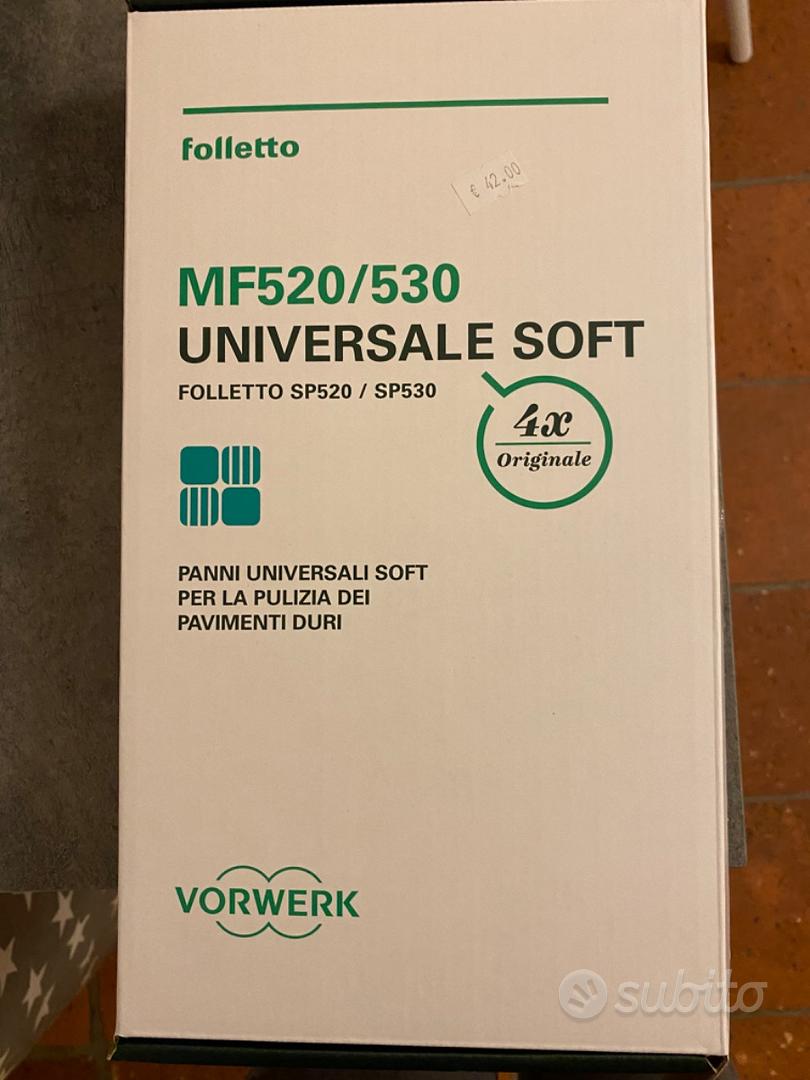 4 PANNI ORIGINALI SOFT UNIVERSALI VORWERK FOLLETTO KOBOLD PULILAVA