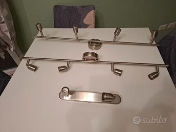 Lampadario / plafoniera due e quattro luci faretti