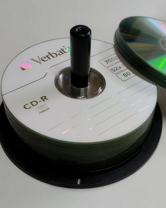 20 DVD-R custodia slim e 30 CD-R in campana