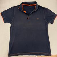 Polo Sun68 tg.s colore nero e fluo