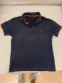 Polo Sun68 tg.s colore nero e fluo
