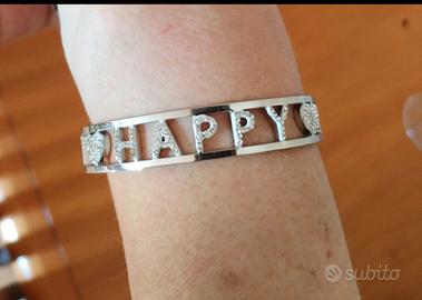 Bracciale acciaio Happy 
