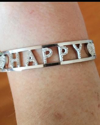 Bracciale acciaio Happy 