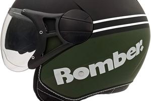 CASCO MOTO SCOOTER BOMBER RD115N LUXUS Nero Verde 