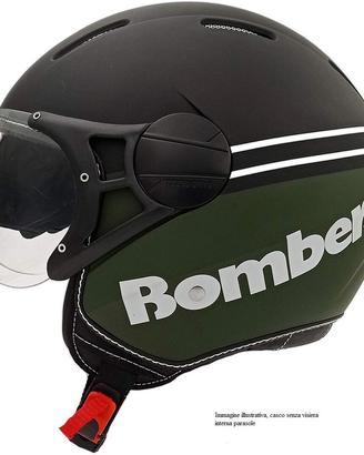 CASCO MOTO SCOOTER BOMBER RD115N LUXUS Nero Verde 