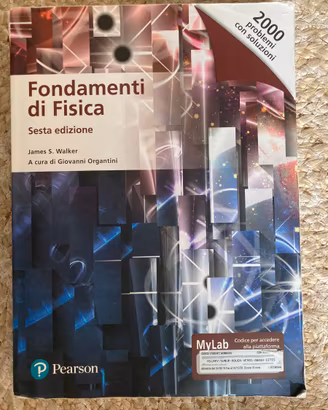 libro "Fondamenti di fisica" sesta edizione