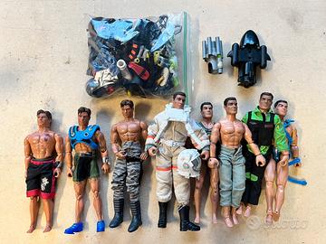Lotto Action Man e Max Steel con accessori