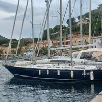 Barca a vela goletta vetroresina Restera 47 2 alb