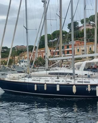 Barca a vela goletta vetroresina Restera 47 2 alb