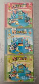 primi 3 CD della serie "PC Genius-gioca e impara" 