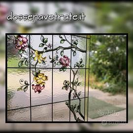 Vetrate artistiche porta finestra parete divisiori