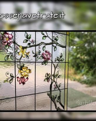Vetrate artistiche porta finestra parete divisiori
