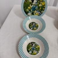 set 12 piatti porcellana Pasqua 