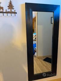 Specchio legno nero