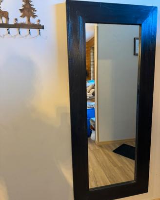 Specchio legno nero