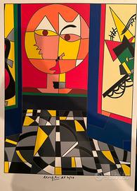 Serigrafia stampa numerata Ugo Nespolo