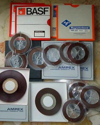 Nastro da 1/4 pollice, open reel, bobina plastica