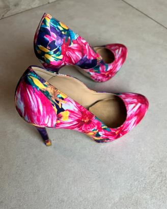 Scarpa donna  con tacco - BATA - Nr.37 - Floreale