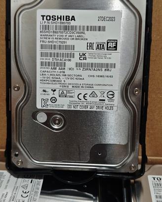 HDD TOSHIBA NUOVI STOCK