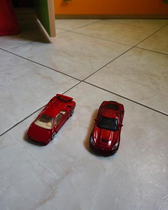 2 macchinine Burago Lamborghini/Chevrolet 