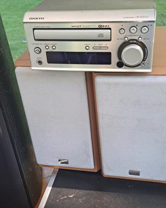mini hi-fi onkyo con casse 