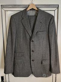 Abito completo uomo cashmere motivo pied-de-poule 