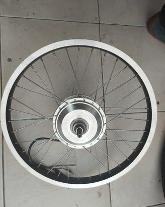 ruota con motore bici 20" 24v nuova