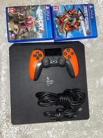 ps4 con controller e giochi digitali