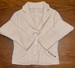 Giacca in lana cotta Moschino color panna, vintage