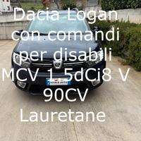 Dacia Logan comandi per disabili.MCV 1.5dCi8 V 90C