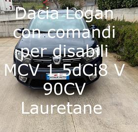 Dacia Logan comandi per disabili.MCV 1.5dCi8 V 90C