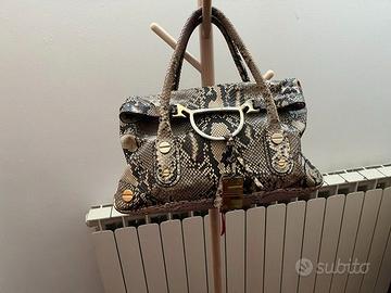 Borsa Borbonese in pelle di pitone