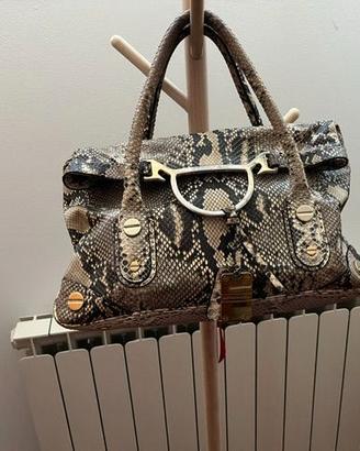 Borsa Borbonese in pelle di pitone