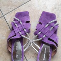 sandalo/ciabatta in pelle tg. 40