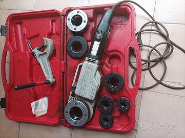 Filiera professionale da banco per tubi zincati